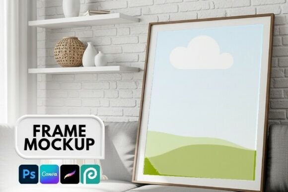Download Canva &amp; PSD Frame Mockup Poster - Frame mockup Collection