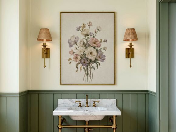 Download Elegant Bathroom Vanity Frame Mockup - Frame mockup Collection