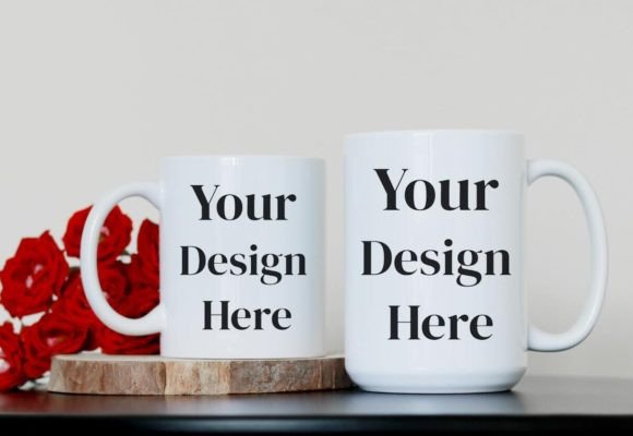 Download Two Size Coffee Mug Mockup PSD Mockup - Coffee mug mockup Collection