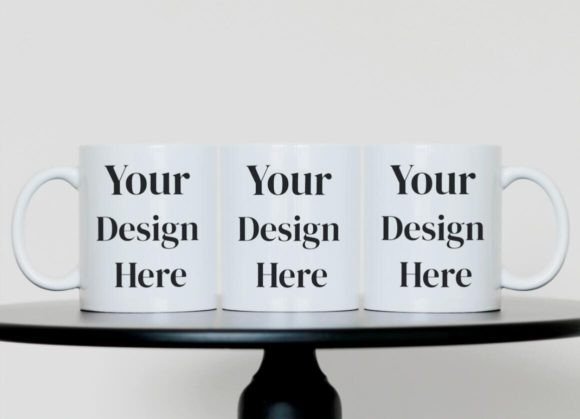Download White Coffee Mug Mockup Three Mugs PSD - Coffee mug mockup Collection