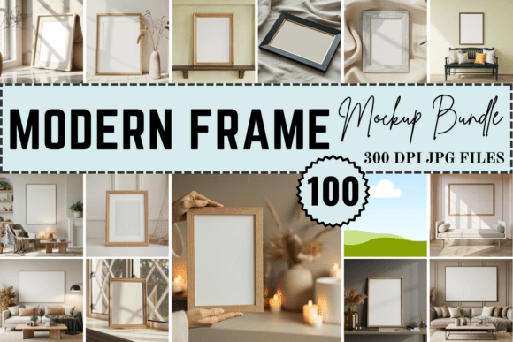 Download Modern Frame Mockup Bundle - Frame mockup Collection