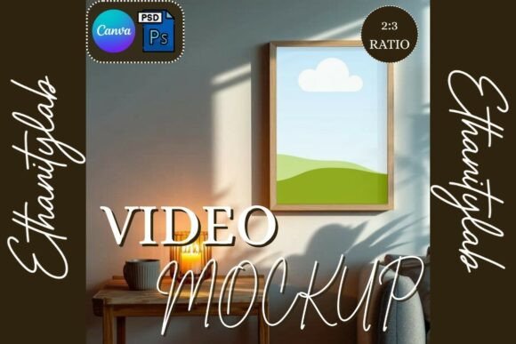 Download Video Frame Mockup Candle | Canva PSD - Frame mockup Collection